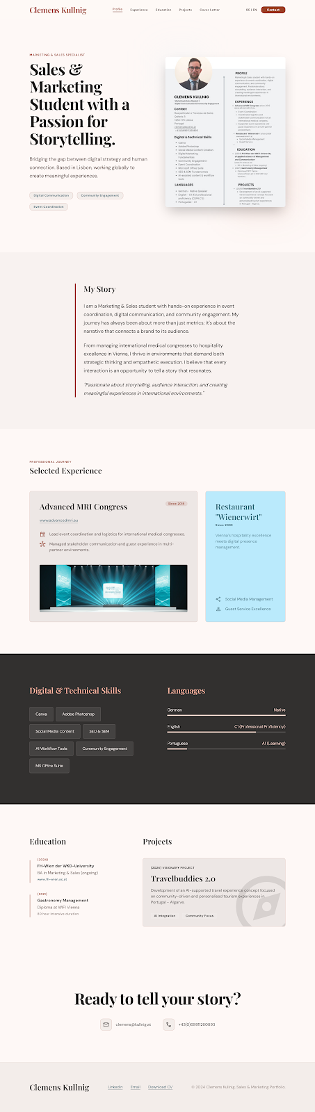 Creative Storyteller Design